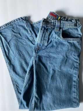 Empyre Kids Size 27 Baggy Jeans Medium Wash Y2K Skater Denim